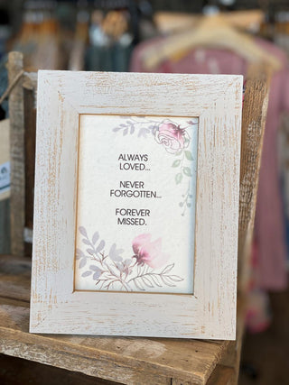 Textured paper Frame Plaque