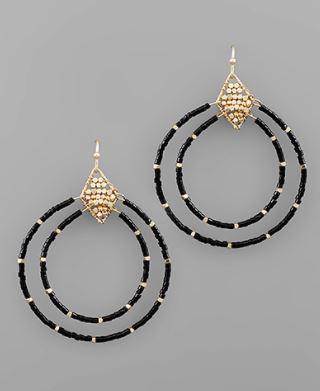 The Charley Earrings Black