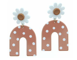 The Daisy Earrings Peach