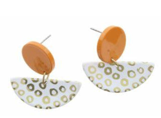 The Delilah Circle Earring Orange