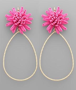 The Delilah Earring Hot Pink
