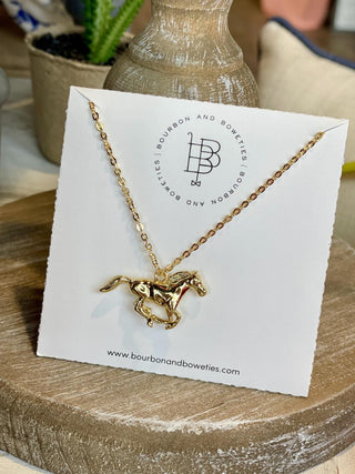 Bourbon & Boweties The Horse Charm Necklace