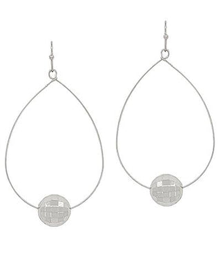 The Janice Earrings Satin Silver