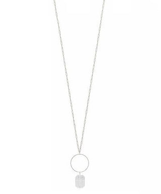 The Lizzie Necklace Matte Silver