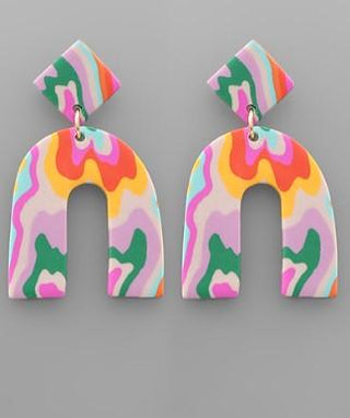 The Marvel Earring Fuschia