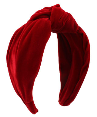 Theresa Headband Velvet Burgundy