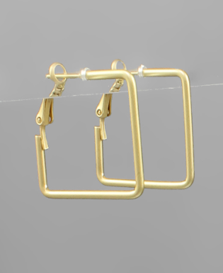 Thin Square Hoop