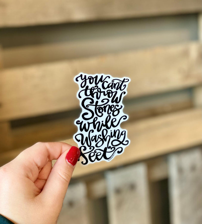 Throw Stones Sticker