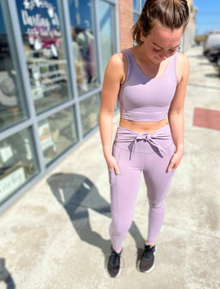 Tie-Front Leggings