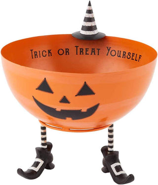 Tin Pumpkin Candy Bowl