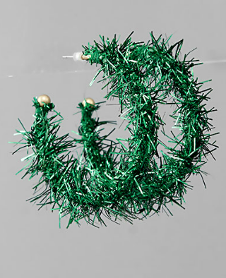 Tinsel Hoops Green