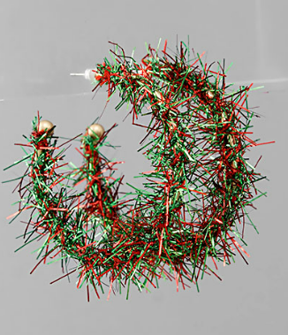 Tinsel Hoops Green/Red