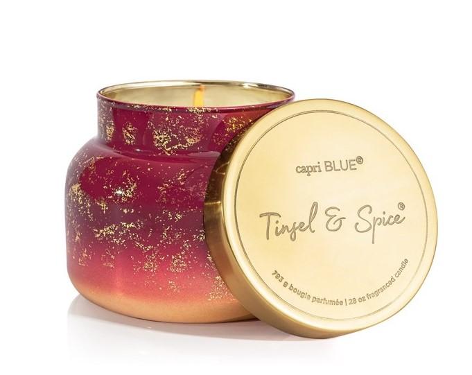 Tinsel  Spice Glimmer Candle 28oz