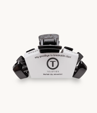 Tiny Jet Black Teleties Clip