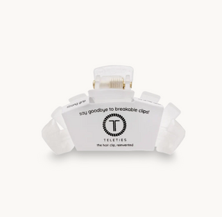 Tiny White Teleties Clip