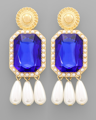 Titanic Earrings Saphire