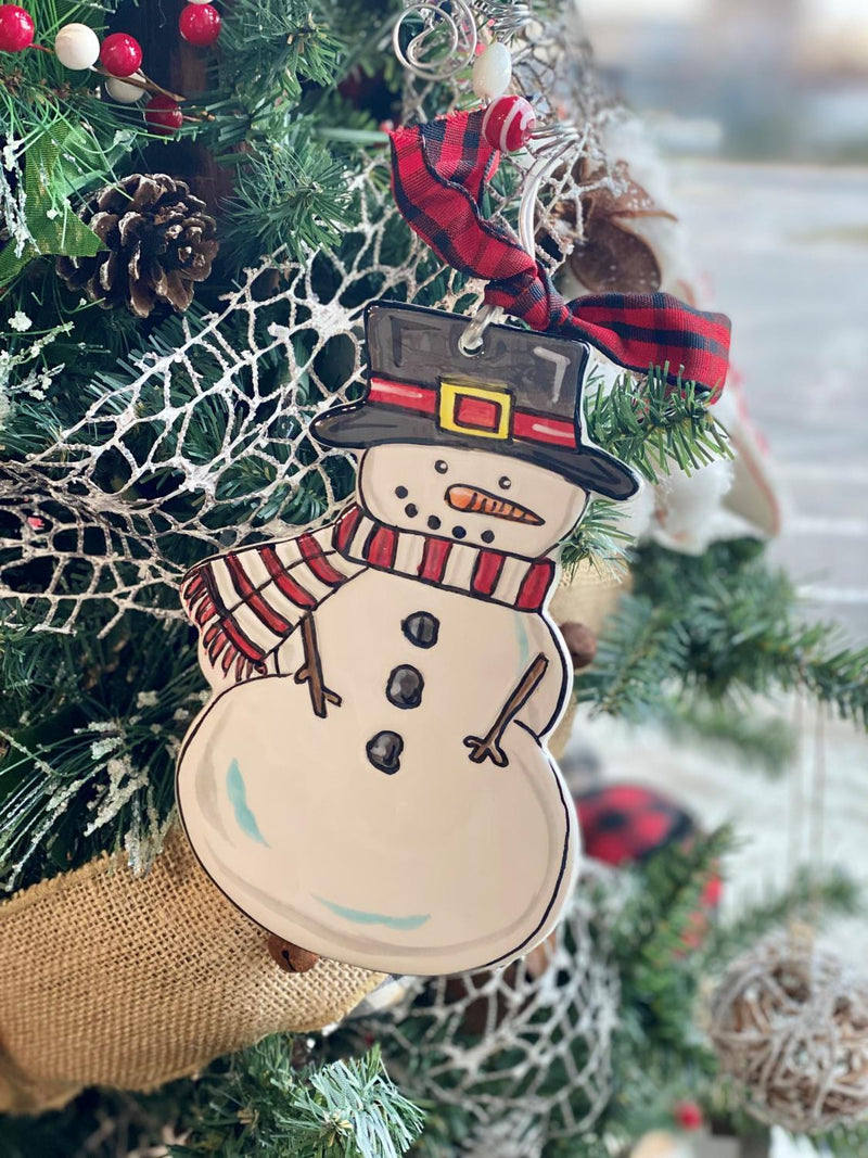 TopHat Snowman Ornament