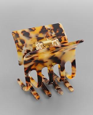 Tortoise Square Hair Clip