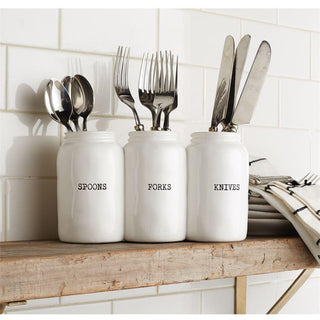 Triple Jar Utensil Holder