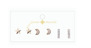 Triple The Love Earring Ivory Moon
