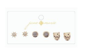 Triple The Love Earring Jaguar Head