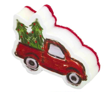 Truck Christmas Sponge