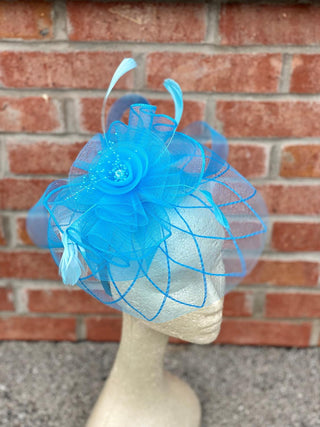 Turq Pearl Center Fascinator
