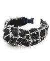 Tweed Headband Black/Whitel