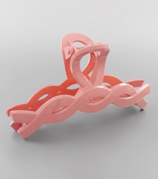 Twisted Bear Claw Hair Clip Pink