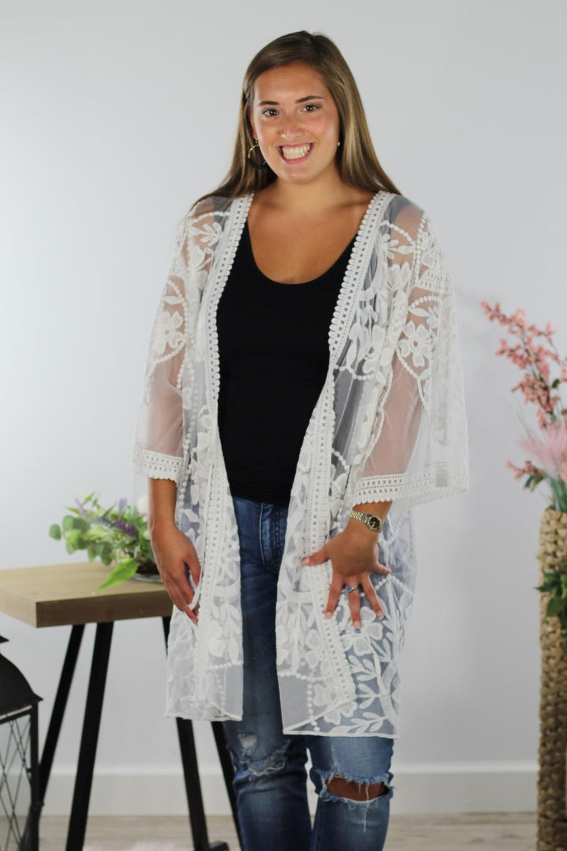 Unconditional Lace Kimono