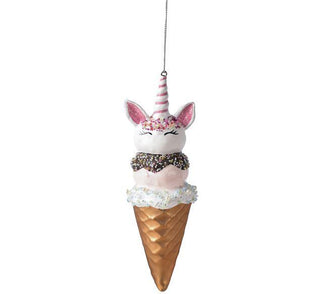 Unicorn Ice Cream Ornament
