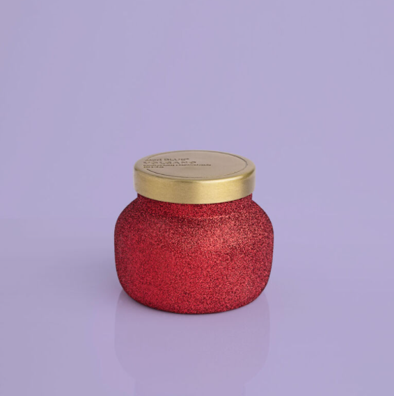Volcano 8oz Red Glitter Candle