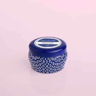 Volcano Signature Blue Mini Tin Candle