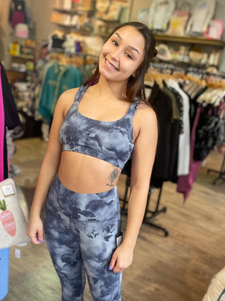 Watercolor Leaves Bra