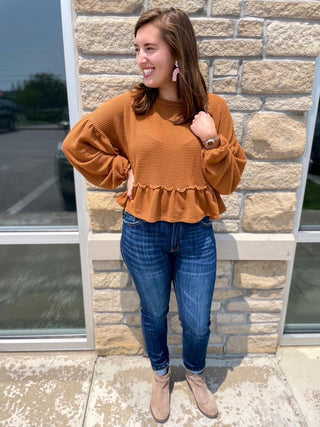 We All Do It Peplum Top