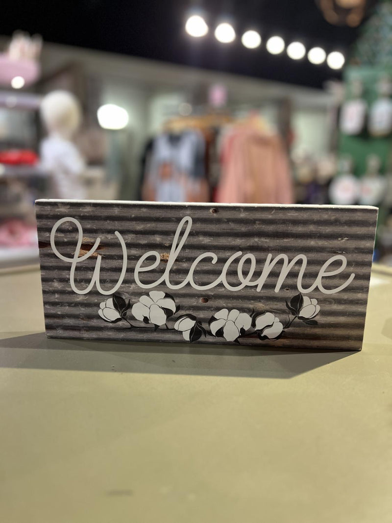 Welcome Cotton Sign