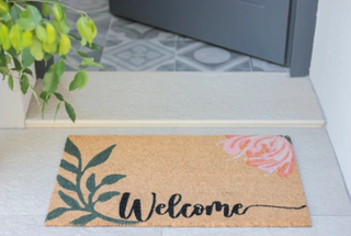 Welcome Floral Doormat