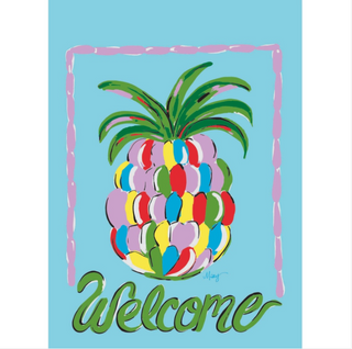 Welcome Pineapple Garden Flag