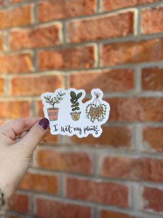 Wet Plants Sticker