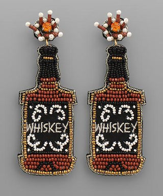 Whiskey Bottle Earring