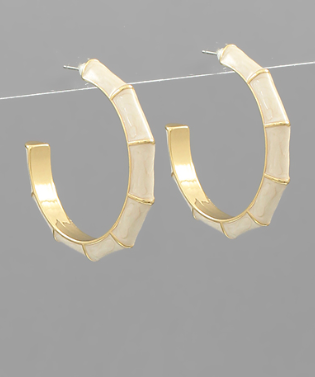 White Bamboo Hoop