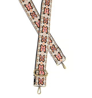 White Butterfly 2" Strap