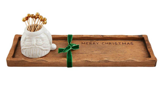 White Christmas Toothpick Tray