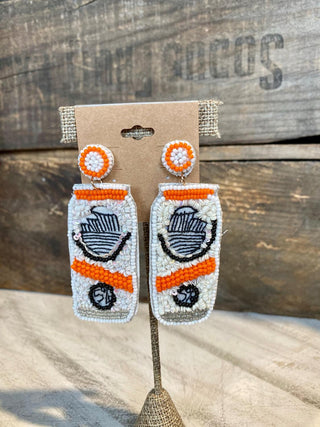 White Claw Earring Orange
