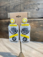 White Claw Earring Yellow