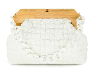 White Clutch With Chain