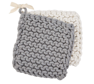 White Crocheted Pot Holders