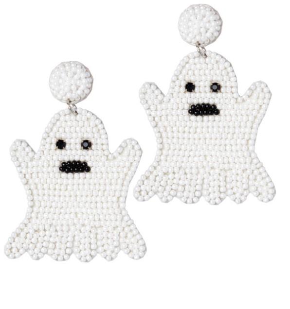 White Ghost Earrings