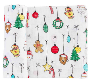 White Ornament Swaddle
