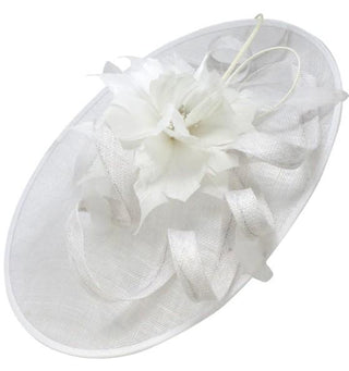 White Oversized Fascinator